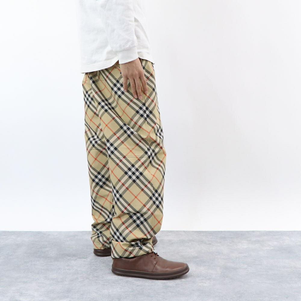BURBERRY ベージュ チェック柄 ストレートパンツ バーバリーチェック