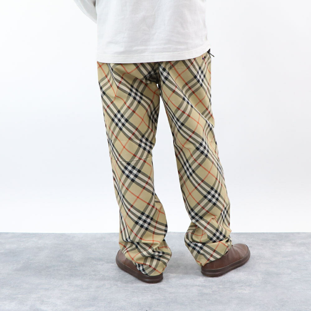BURBERRY ベージュ チェック柄 ストレートパンツ バーバリーチェック 8087032