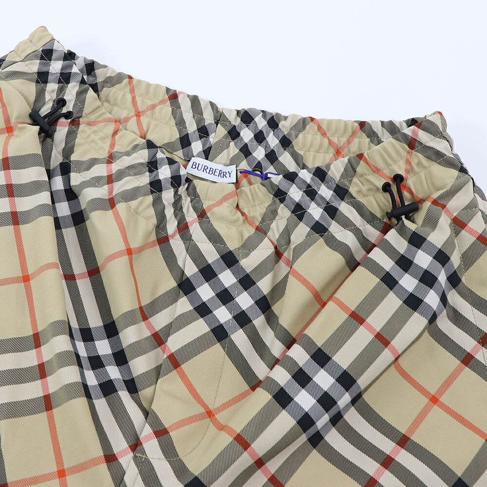 BURBERRY ベージュ チェック柄 ストレートパンツ バーバリーチェック 8087032