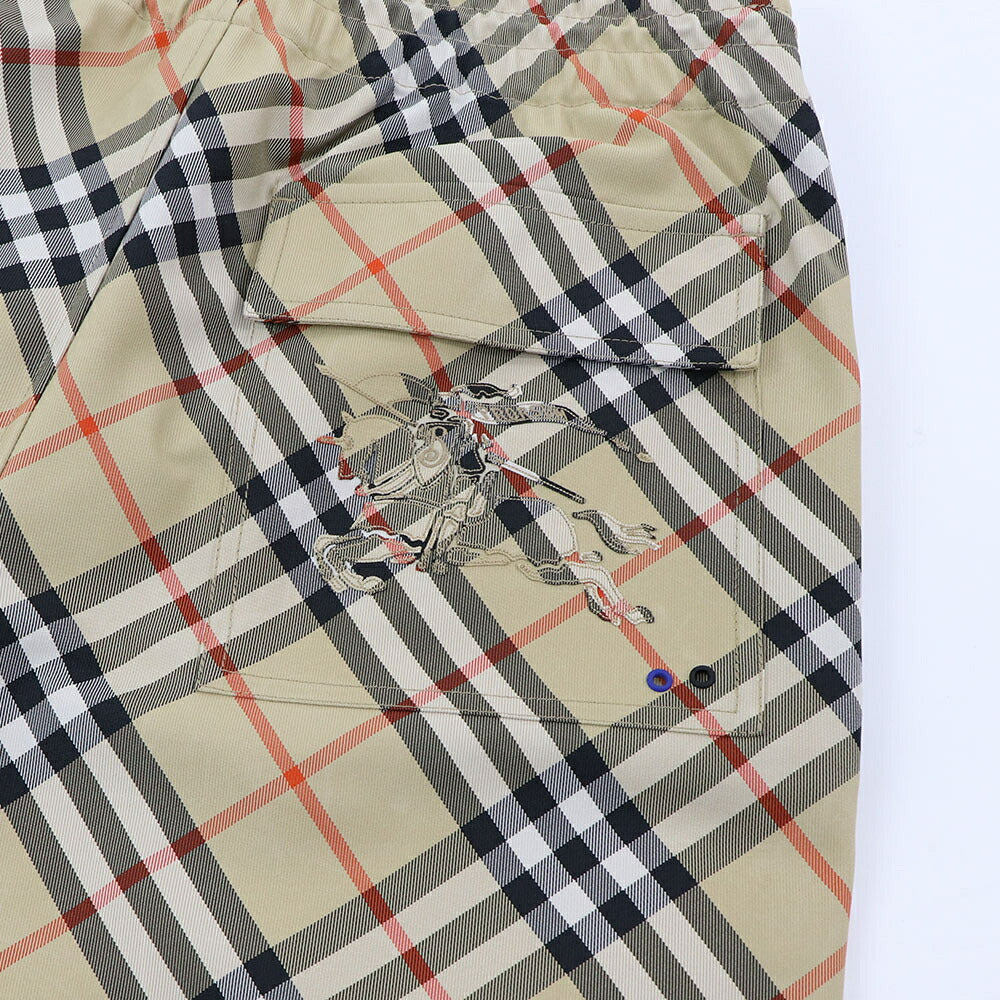 BURBERRY ベージュ チェック柄 ストレートパンツ バーバリーチェック 8087032