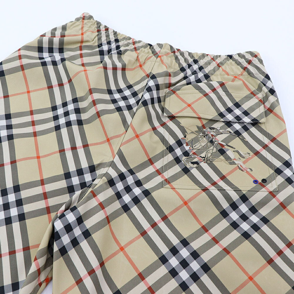 BURBERRY ベージュ チェック柄 ストレートパンツ バーバリーチェック 8087032