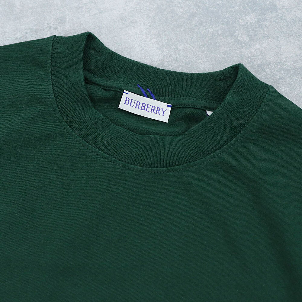BURBERRY バーバリー メンズ トップス Tシャツ・カットソー グリーン コットン ワンポイント 刺繍 半袖 8079884