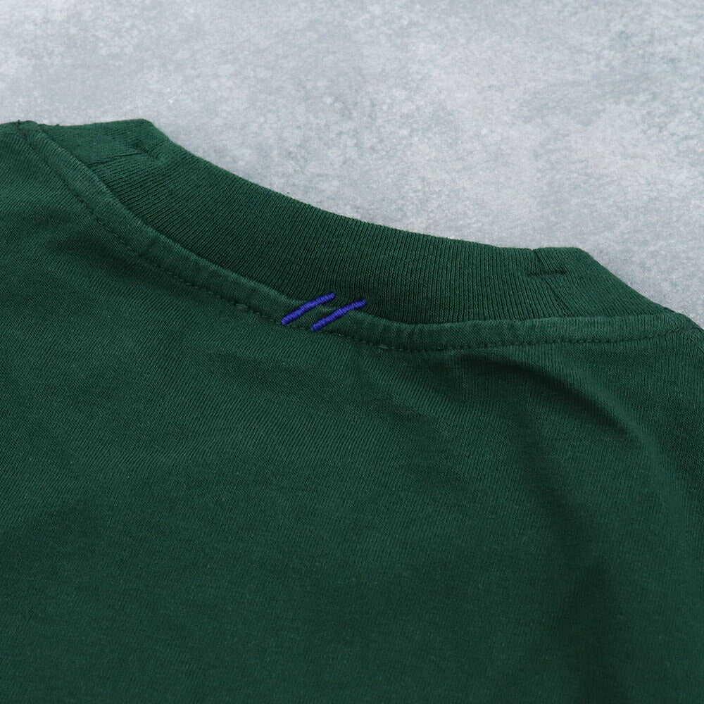 BURBERRY バーバリー メンズ トップス Tシャツ・カットソー グリーン コットン ワンポイント 刺繍 半袖 8079884