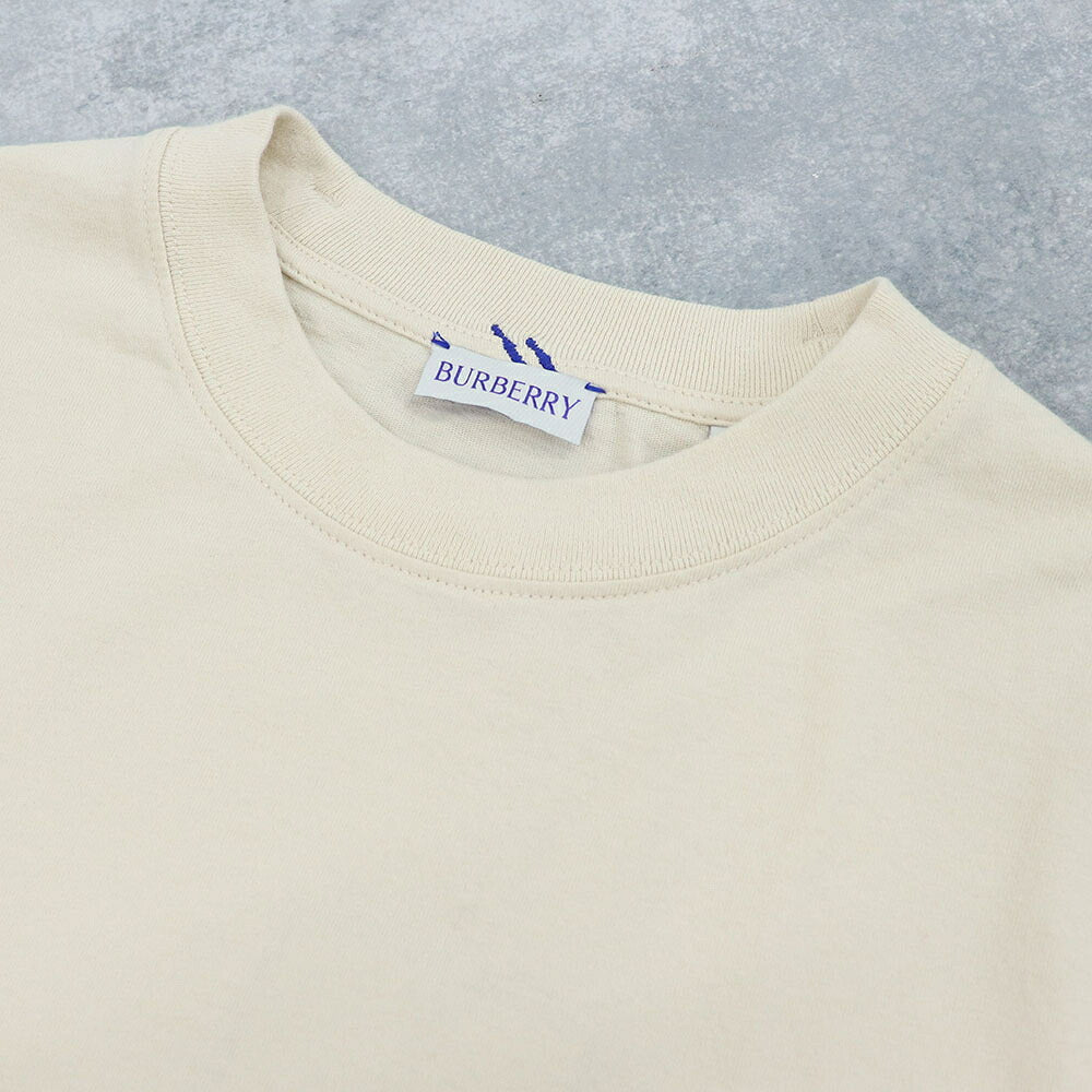 BURBERRY バーバリー メンズ トップス Tシャツ・カットソー ベージュ コットン ワンポイント 刺繍 半袖 8083627