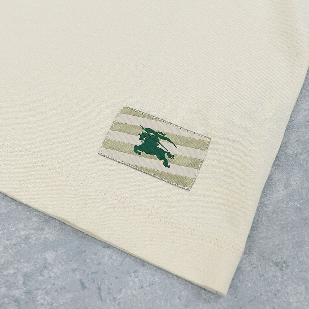 BURBERRY バーバリー メンズ トップス Tシャツ・カットソー ベージュ コットン ワンポイント 刺繍 半袖 8083627