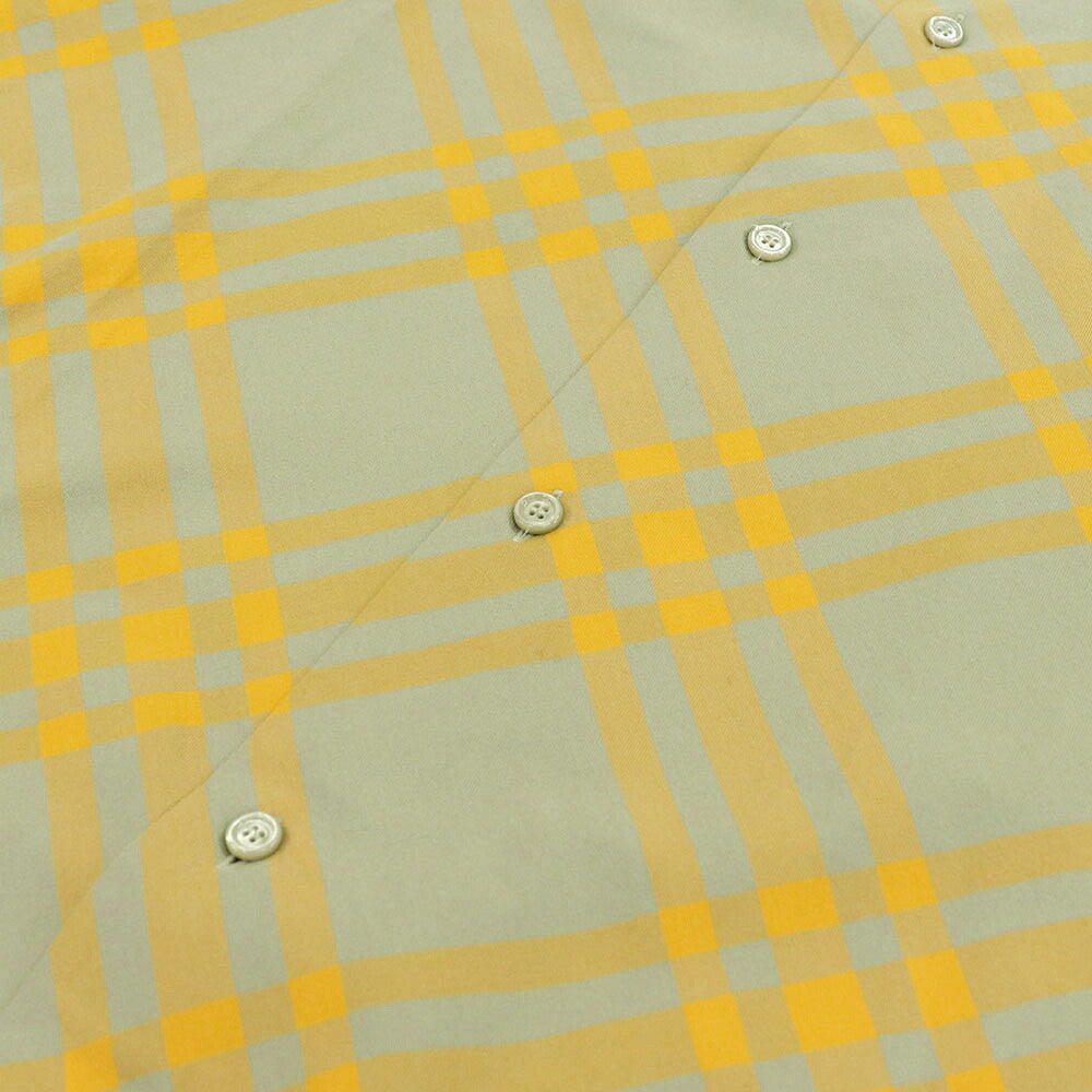 BURBERRY バーバリー メンズ トップス シャツ イエロー系 コットン チェック柄 フランネルシャツ 8079165