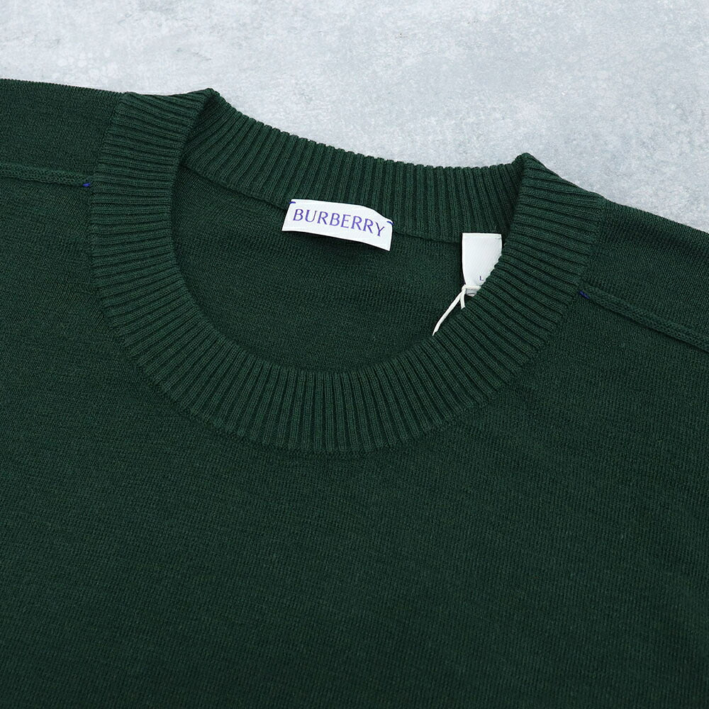BURBERRY バーバリー メンズ トップス ニット グリーン ウール クルーネック ニット 8081383