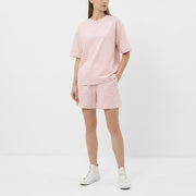 BURBERRY バーバリー レディース トップス Tシャツ・カットソー ピンク コットン ロールアップ 半袖 8083599