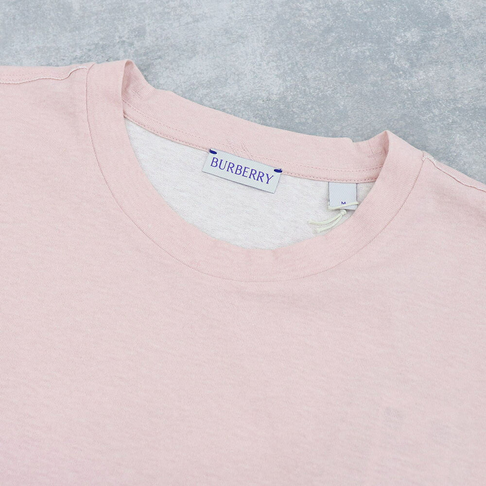 BURBERRY バーバリー レディース トップス Tシャツ・カットソー ピンク コットン ロールアップ 半袖 8083599