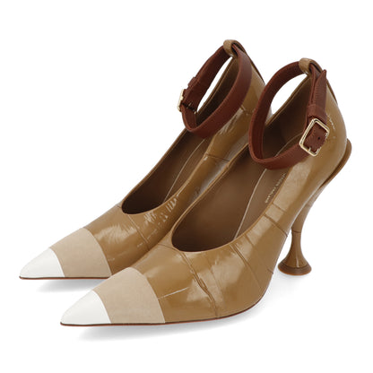 バーバリー パンプス ヒール 8020005 A1211 ブラウン系