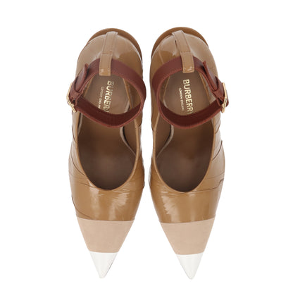 バーバリー パンプス ヒール 8020005 A1211 ブラウン系