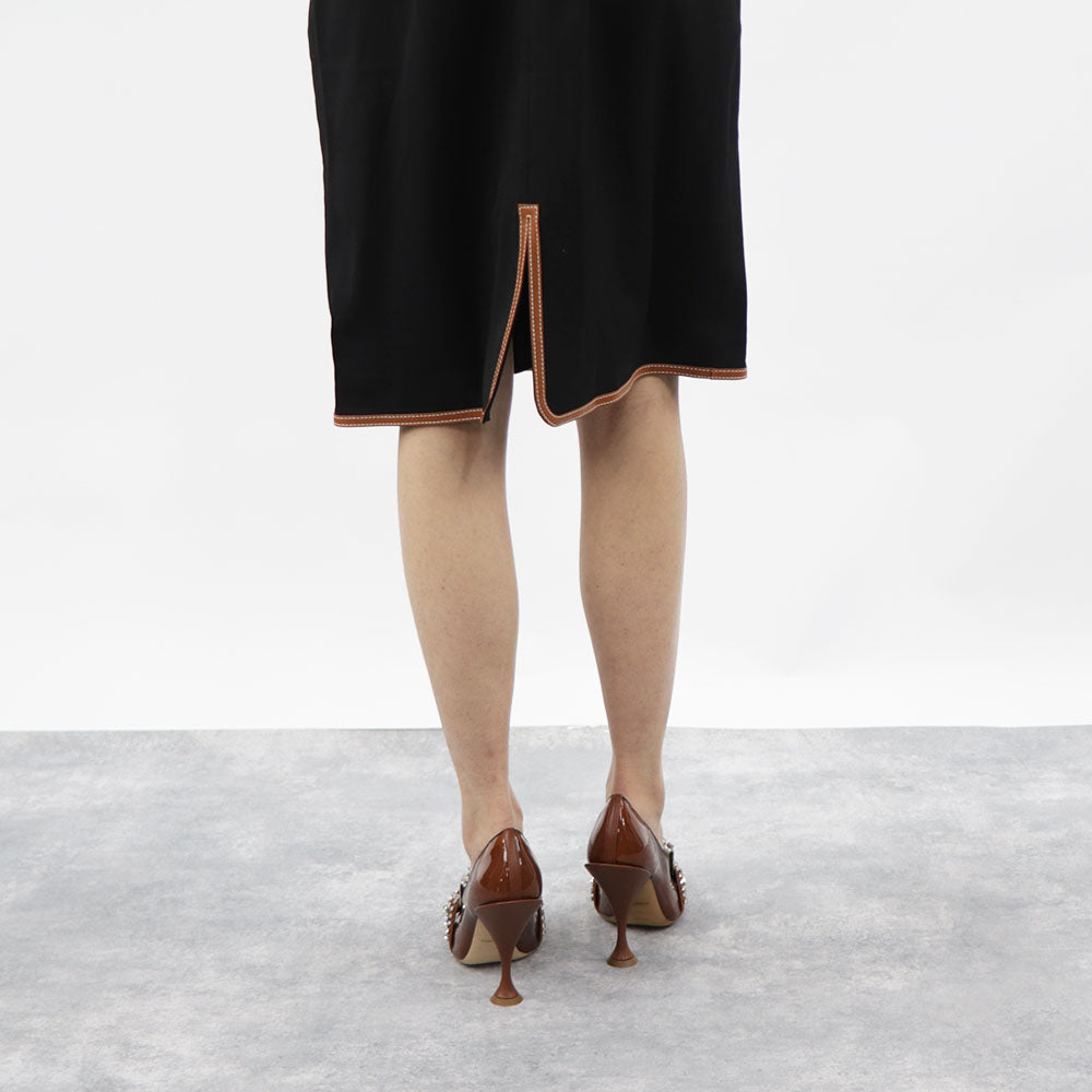 バーバリー パンプス ヒール 8020375 A1212 ブラウン系