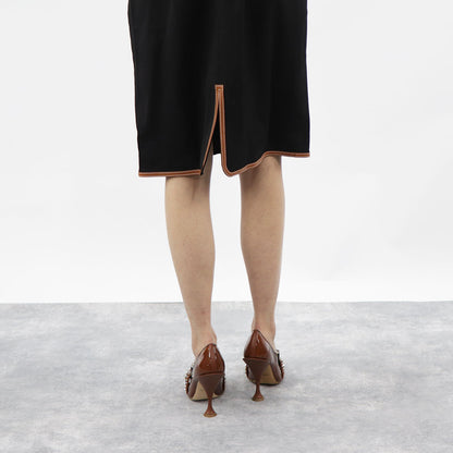 バーバリー パンプス ヒール 8020375 A1212 ブラウン系