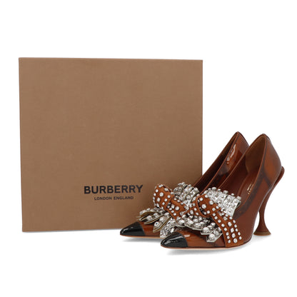 バーバリー パンプス ヒール 8020375 A1212 ブラウン系