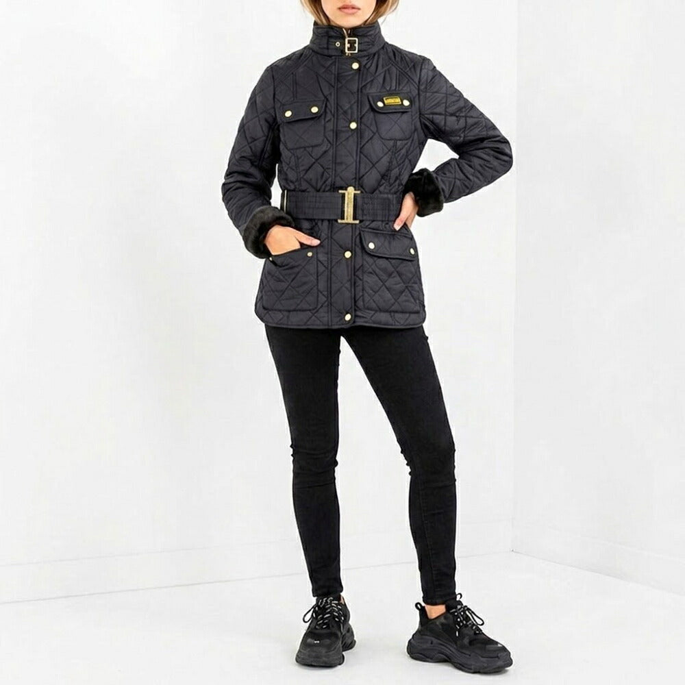 Barbour バブアー レディース アウター ジャケット・ブルゾン ブラック ポリエステル キルトジャケット LQU1201