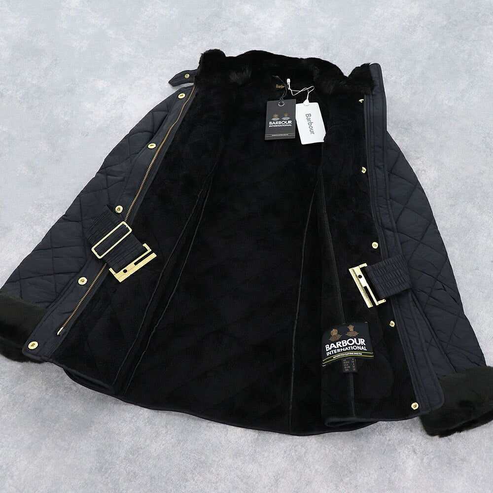 Barbour バブアー レディース アウター ジャケット・ブルゾン ブラック ポリエステル キルトジャケット LQU1201
