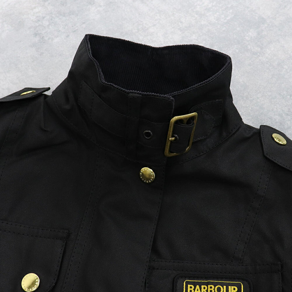 Barbour バブアー レディース アウター ジャケット・ブルゾン ブラック ワックスコットン ミリタリージャケット LWX0003