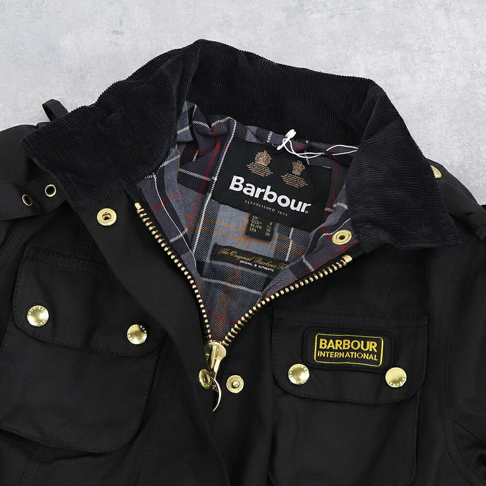 Barbour バブアー レディース アウター ジャケット・ブルゾン ブラック ワックスコットン ミリタリージャケット LWX0003
