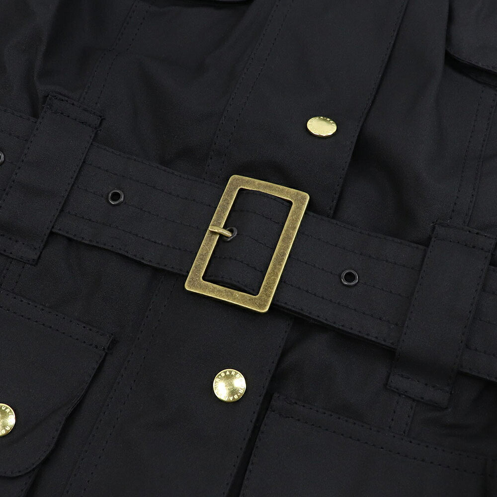 Barbour バブアー レディース アウター ジャケット・ブルゾン ブラック ワックスコットン ミリタリージャケット LWX0003
