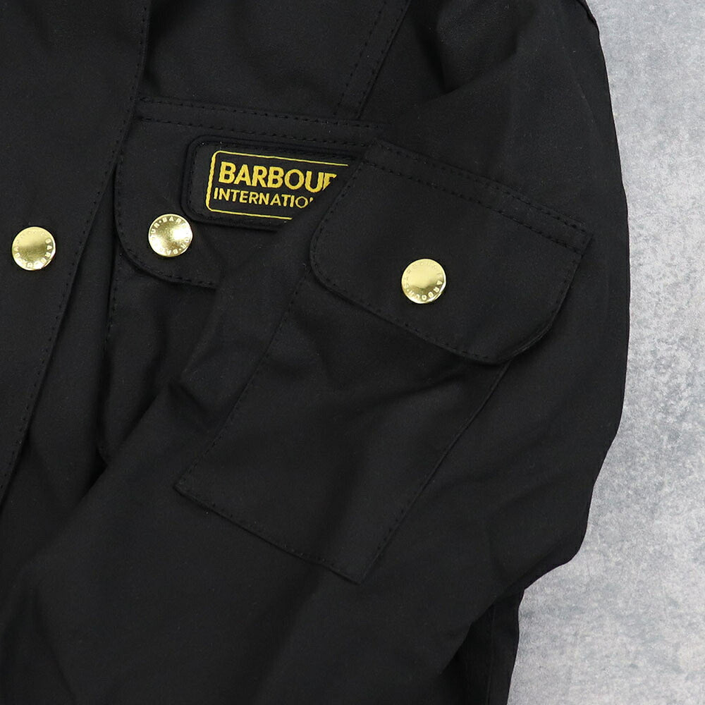 Barbour バブアー レディース アウター ジャケット・ブルゾン ブラック ワックスコットン ミリタリージャケット LWX0003