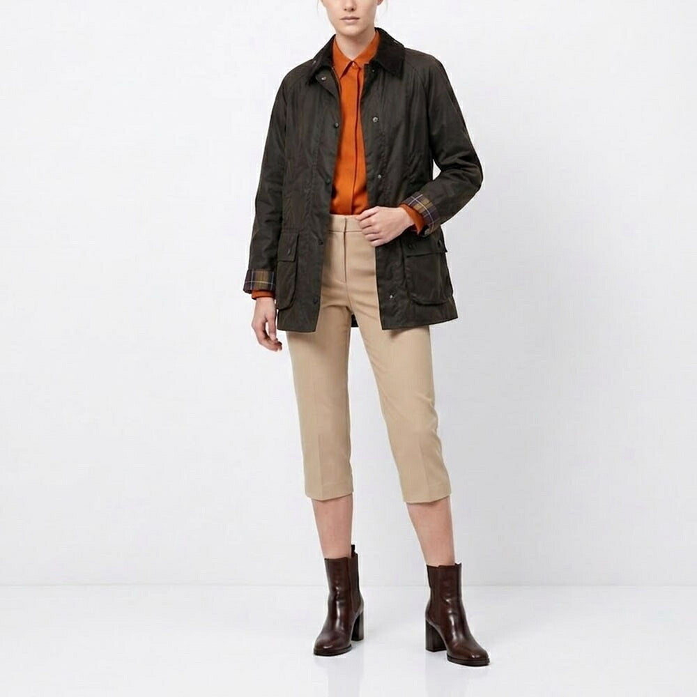 Barbour バブアー レディース アウター ジャケット・ブルゾン オリーブ 綿 ミリタリー ワックスジャケット LWX0668