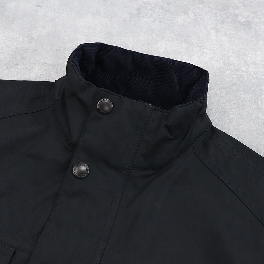Barbour バブアー メンズ アウター ジャケット・ブルゾン ネイビー 綿 ミリタリー ロゴ 刺繍 MCA0430
