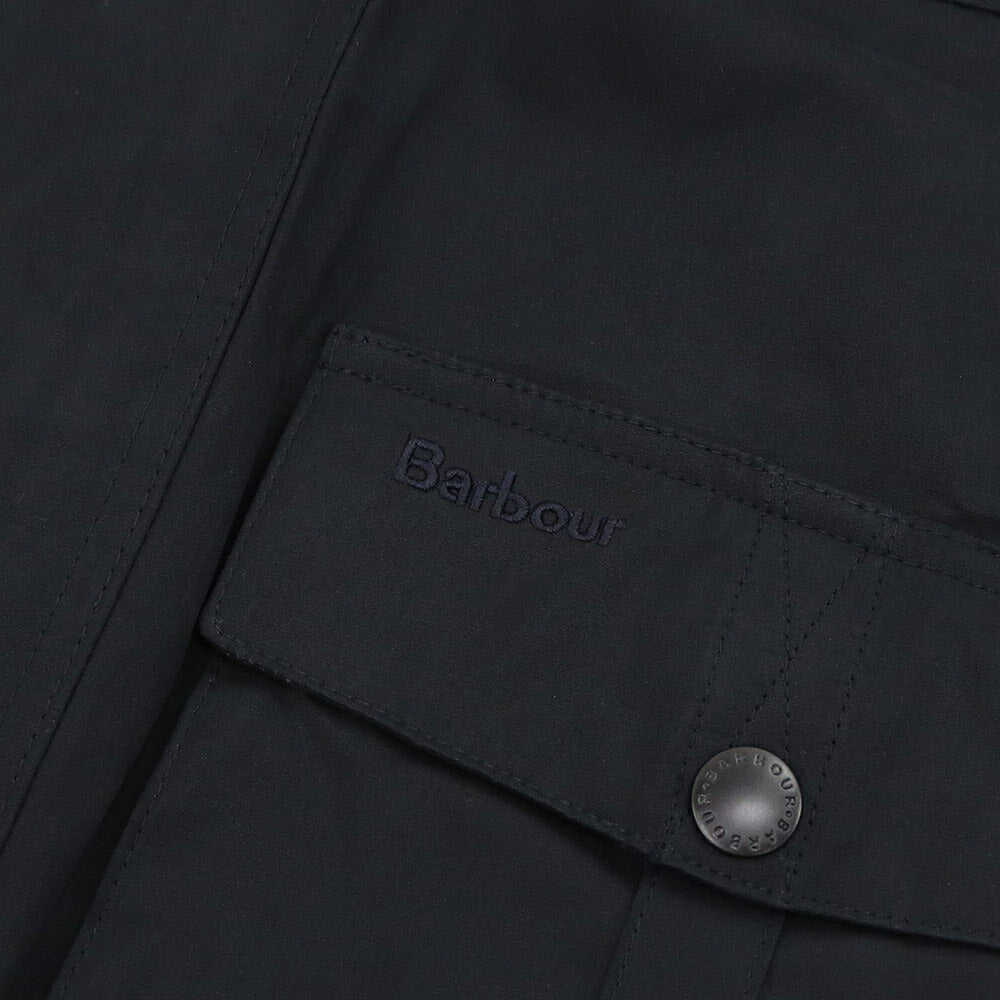 Barbour バブアー メンズ アウター ジャケット・ブルゾン ネイビー 綿 ミリタリー ロゴ 刺繍 MCA0430