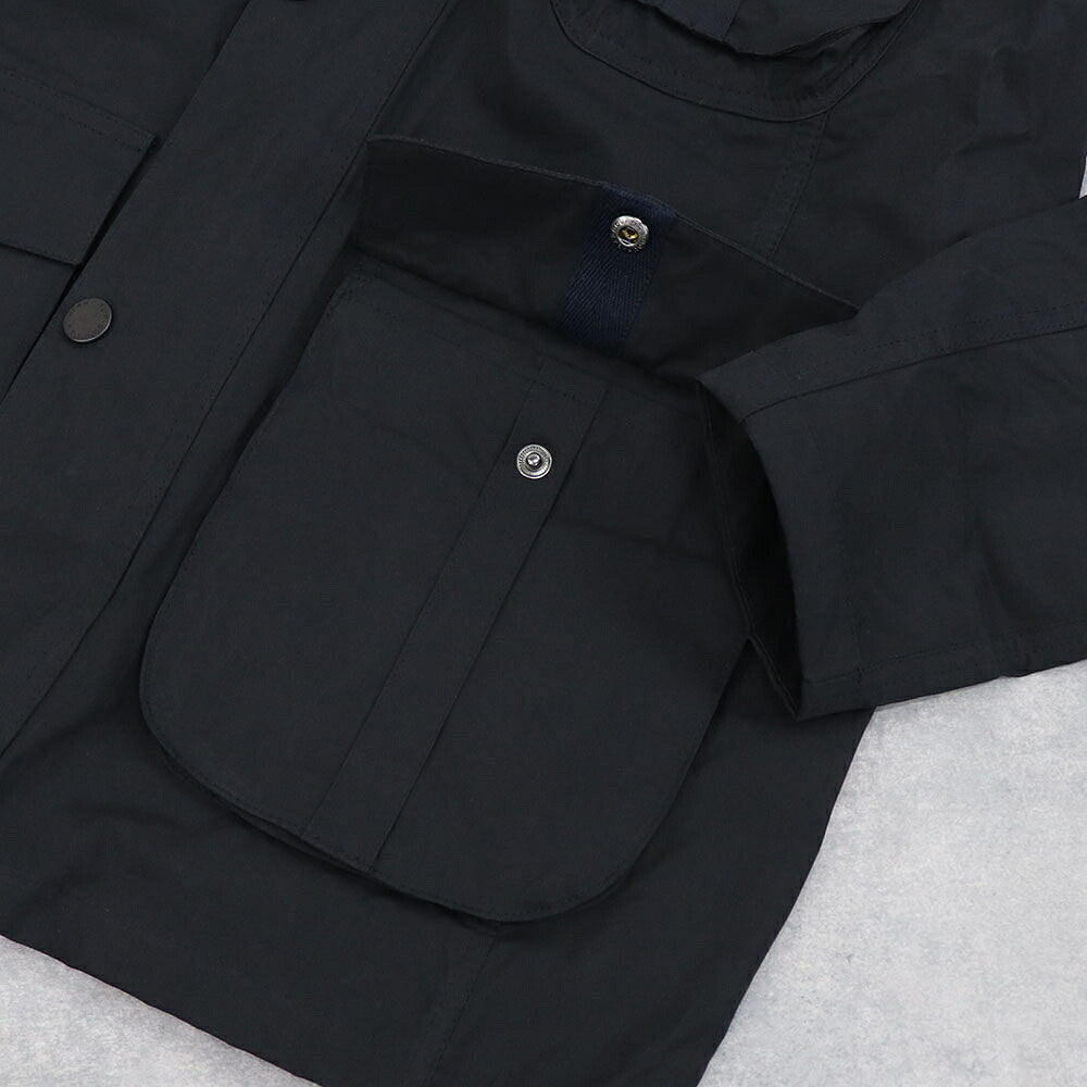 Barbour バブアー メンズ アウター ジャケット・ブルゾン ネイビー 綿 ミリタリー ロゴ 刺繍 MCA0430