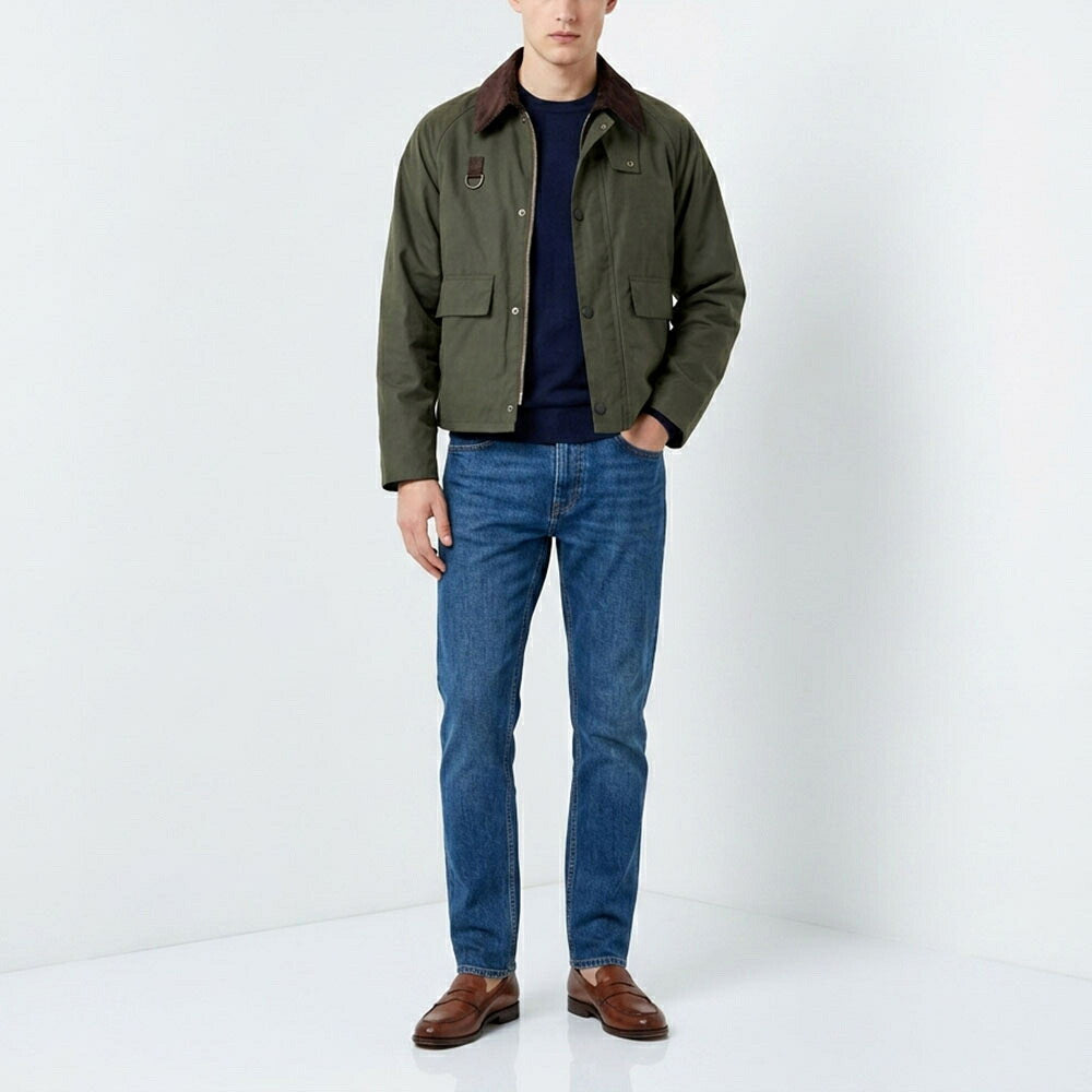 Barbour バブアー メンズ アウター ジャケット・ブルゾン セージ ポリエステル 綿 ミリタリー ノンワックスジャケット MCA0932