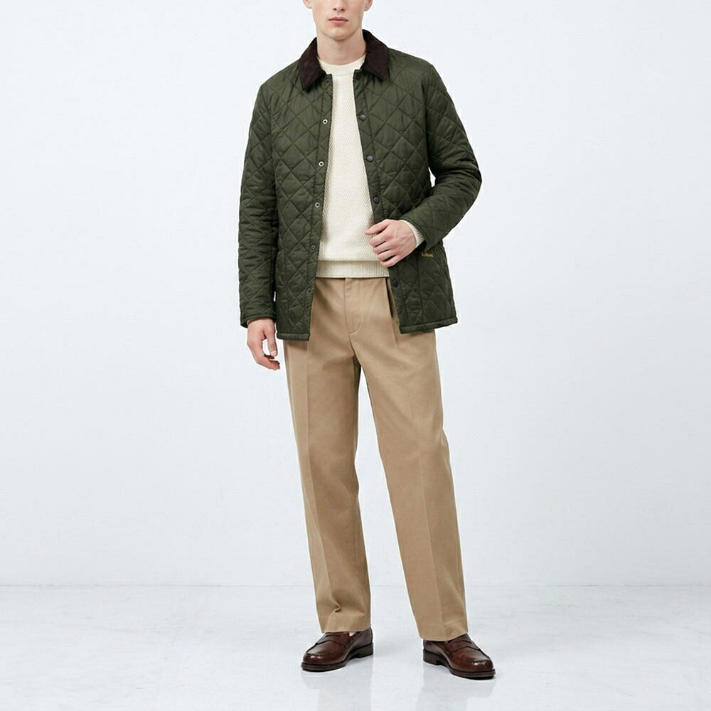 Barbour バブアー メンズ アウター ジャケット・ブルゾン オリーブ ナイロン キルティングジャケット ミリタリー MQU0240