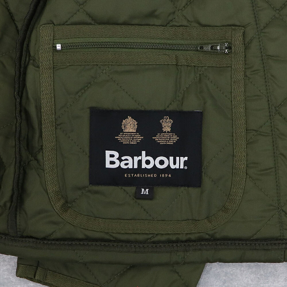 Barbour バブアー メンズ アウター ジャケット・ブルゾン オリーブ ナイロン キルティングジャケット ミリタリー MQU0240