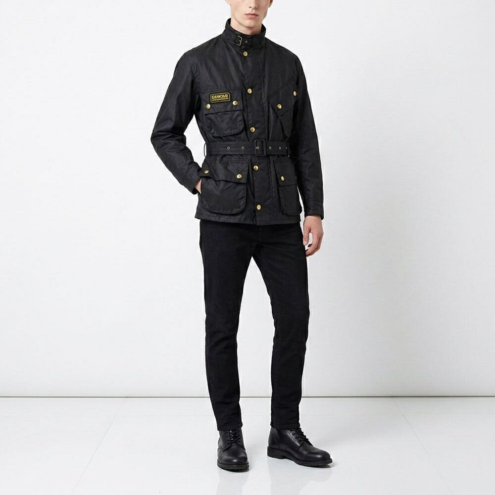 Barbour バブアー メンズ アウター ジャケット・ブルゾン ブラック ワックスコットン ミリタリージャケット MWX0004
