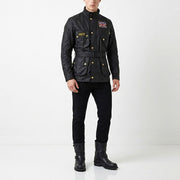 Barbour バブアー メンズ アウター ジャケット・ブルゾン ブラック コットン ミリタリージャケット ユニオンジャック MWX0068