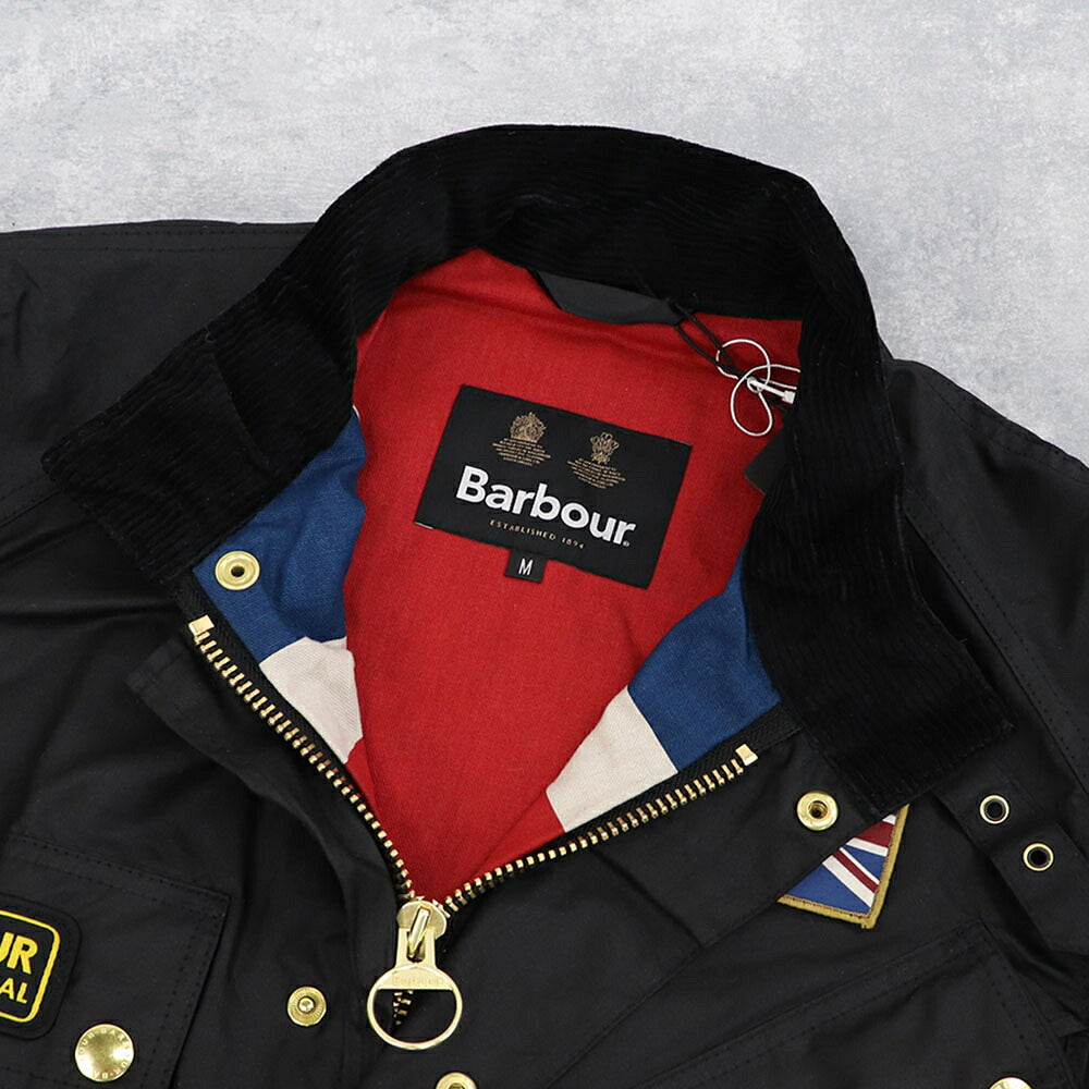 Barbour バブアー メンズ アウター ジャケット・ブルゾン ブラック コットン ミリタリージャケット ユニオンジャック MWX0068