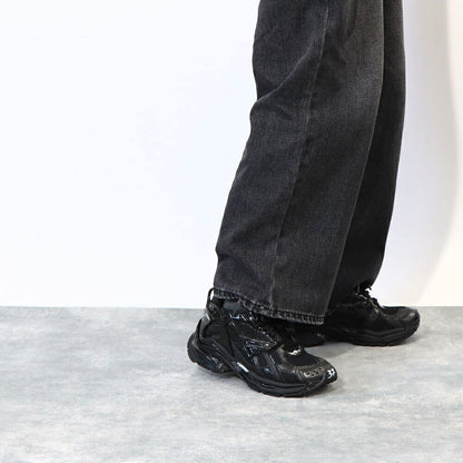 バレンシアガ BALENCIAGA シューズ スニーカー レディース ランナー ブラック ポリウレタン ポリエステル ラバー 厚底 ロゴ チャンキースタイル 677402 W3RB1