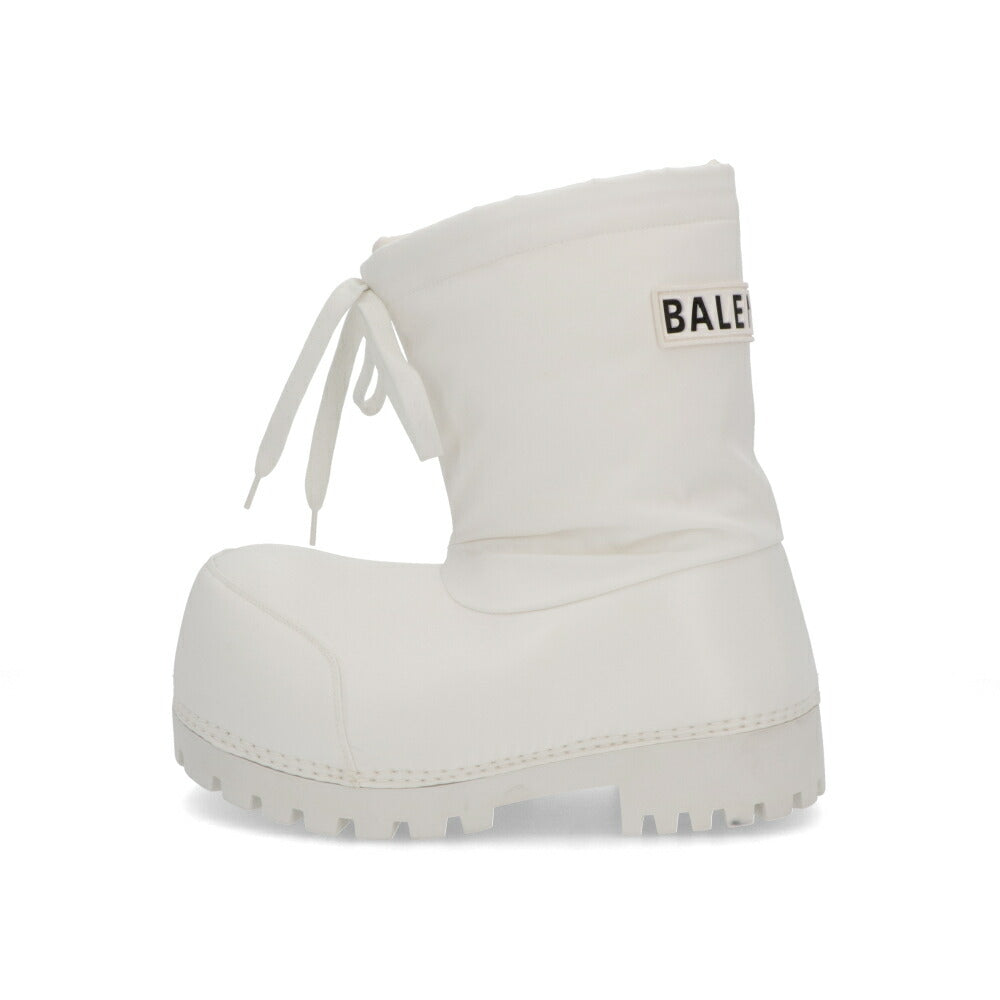 BALENCIAGA バレンシアガ ブーツ ALASKA ホワイト ロゴ 厚底 ショートブーツ 780558 W4SA1 9000