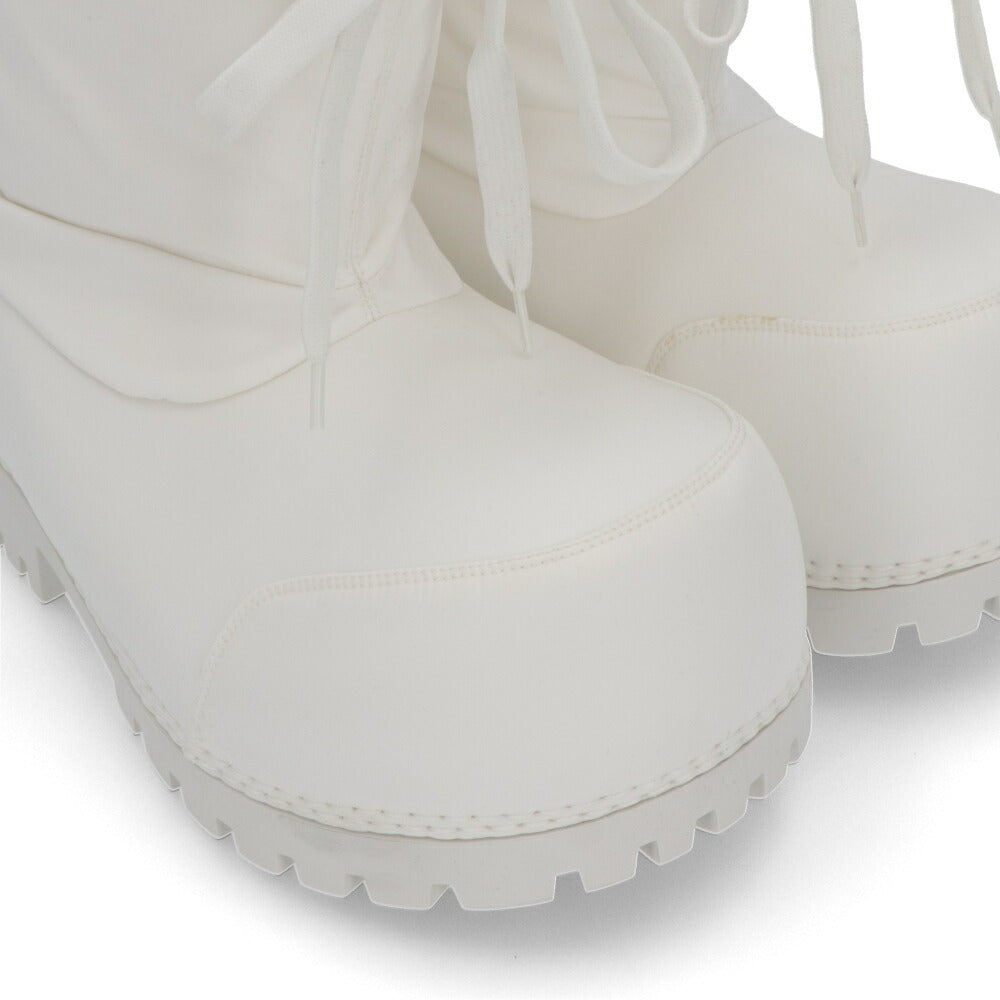 BALENCIAGA バレンシアガ ブーツ ALASKA ホワイト ロゴ 厚底 ショートブーツ 780558 W4SA1 9000