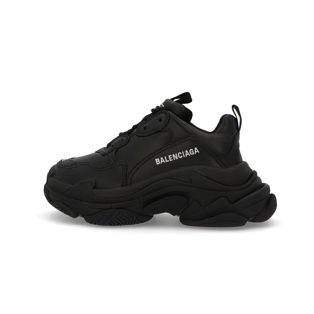 BALENCIAGA バレンシアガ レディース シューズ スニーカー ブラック フェイクレザー TRIPLE S SNEAKER 厚底スニーカー 524039 W2FA5