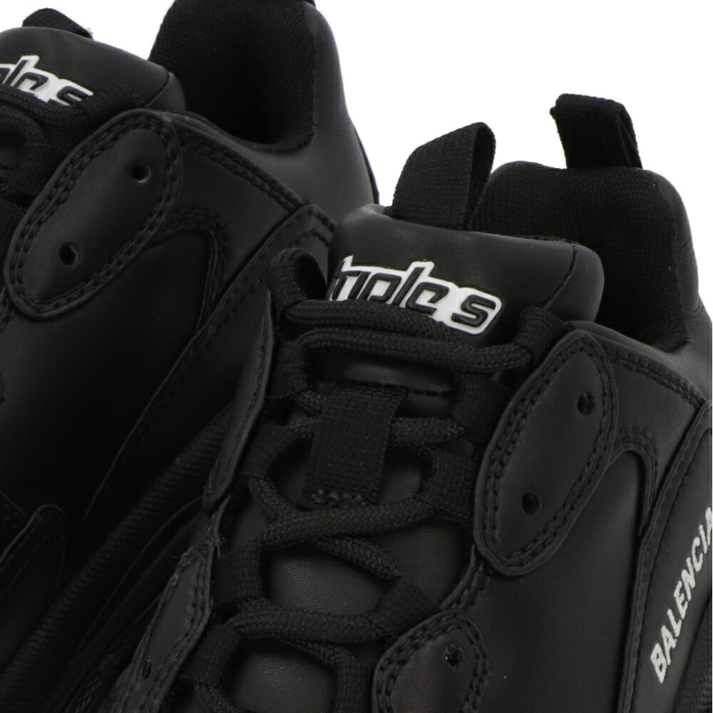 BALENCIAGA バレンシアガ レディース シューズ スニーカー ブラック フェイクレザー TRIPLE S SNEAKER 厚底スニーカー 524039 W2FA5