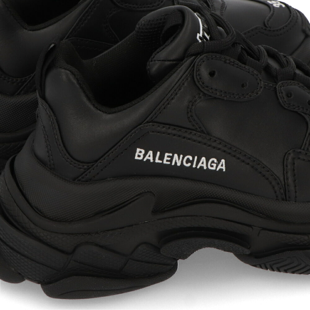 BALENCIAGA バレンシアガ レディース シューズ スニーカー ブラック フェイクレザー TRIPLE S SNEAKER 厚底スニーカー 524039 W2FA5