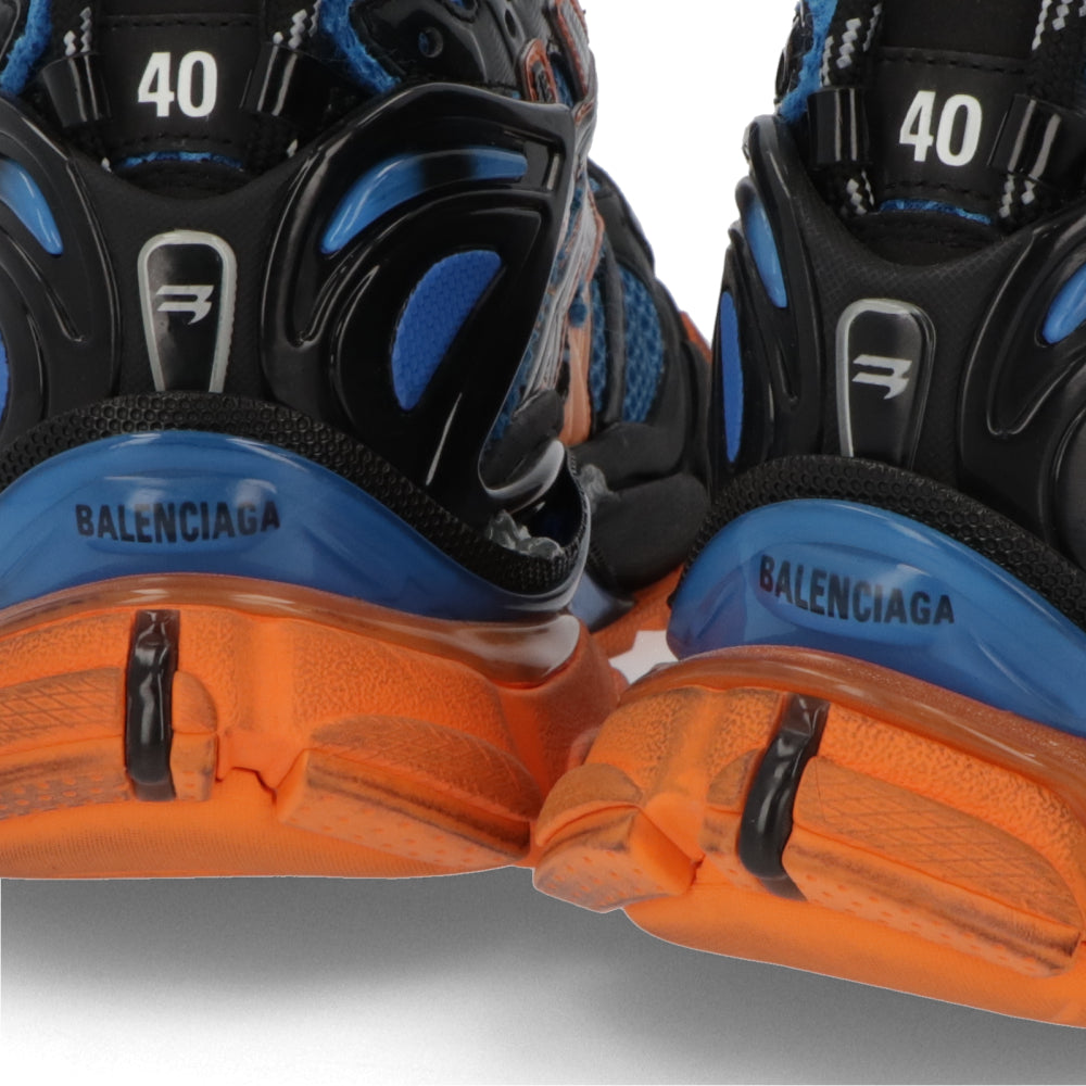 BALENCIAGA バレンシアガ メンズ シューズ スニーカー ブルー×オレンジ メッシュ ナイロン RUNNER ランナー ダッドシューズ ローカット 677403 W3RB3