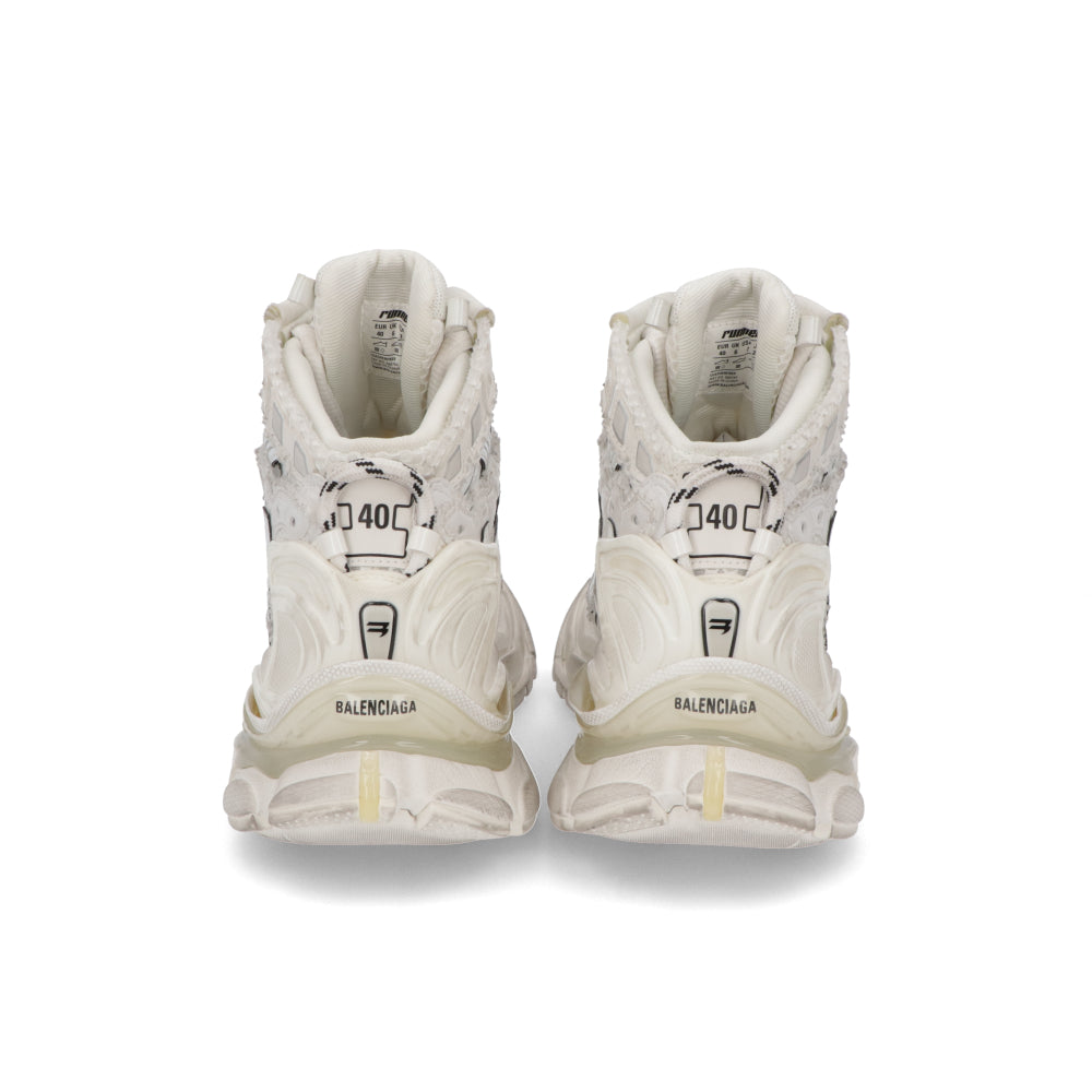 BALENCIAGA バレンシアガ メンズ シューズ スニーカー ホワイト メッシュ ナイロン ランナーハイトップ ハイカットスニーカー ミドル・ハイカット 695764 W3RH1