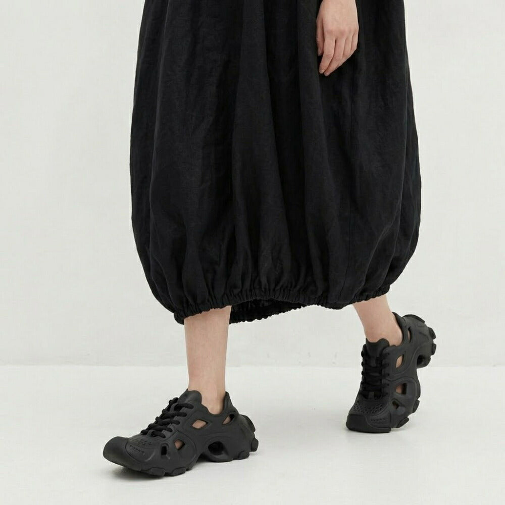 BALENCIAGA バレンシアガ レディース シューズ スニーカー ブラック ラバー HD レースアップスニーカー 702416 W3CES
