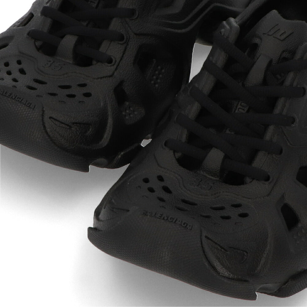 BALENCIAGA バレンシアガ レディース シューズ スニーカー ブラック ラバー HD レースアップスニーカー 702416 W3CES
