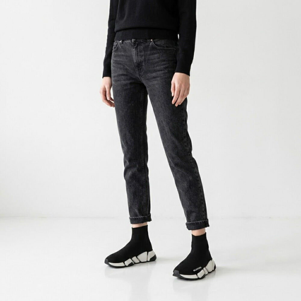 BALENCIAGA バレンシアガ レディース シューズ スニーカー ブラック ファブリック ラバー スピード2.0 ハイカット ソックススニーカー 617196 W2DB2