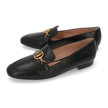 BALLY フラットシューズ OBRIEN BLACK GOAT GRAINED