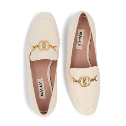 BALLY フラットシューズ OBRIEN BONE 15 GOAT GRAINED