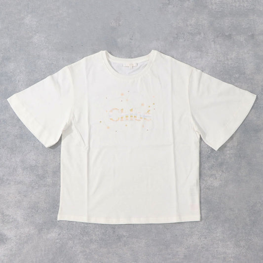 クロエ Chloe トップス Tシャツ・カットソー レディース ホワイト コットン Chloe Kids ロゴ クルーネック キッズモデル カットソー 半袖 C20111 117