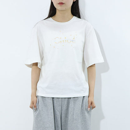 クロエ Chloe トップス Tシャツ・カットソー レディース ホワイト コットン Chloe Kids ロゴ クルーネック キッズモデル カットソー 半袖 C20111 117
