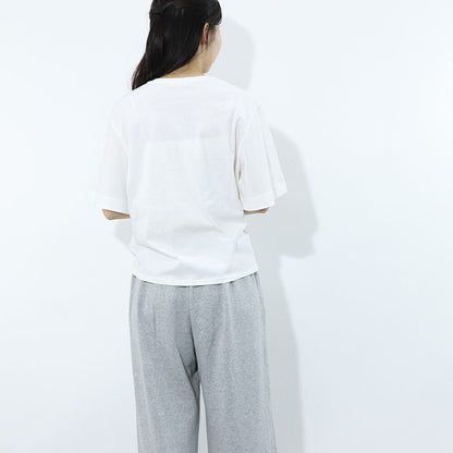 クロエ Chloe トップス Tシャツ・カットソー レディース ホワイト コットン Chloe Kids ロゴ クルーネック キッズモデル カットソー 半袖 C20111 117